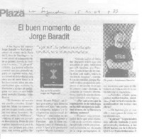El buen momento de Jorge Baradit (entrevista)  [artículo].