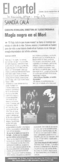 Magia negra en el Mori  [artículo] Gabriela García.