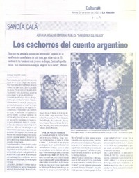 Los cachorros del cuento argentino  [artículo] Danielo Maestre Ulloa.