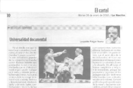 Universalidad documental  [artículo] Leopoldo Pulgar Ibarra.