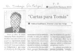 Cartas para Tomás  [artículo] Helmut Kauffmann.