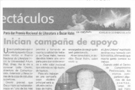 Inician campaña de apoyo  [artículo].