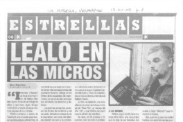 Léalo en las micros  [artículo] Juan Riquelme.