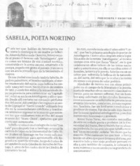 Sabella, poeta nortino  [artículo] Lincoyán Rojas Peñaranda.