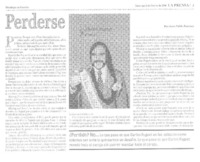 Perderse  [artículo] Juan Pablo Jiménez.
