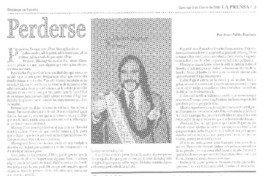 Perderse  [artículo] Juan Pablo Jiménez.