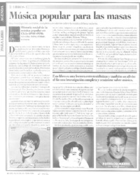 Música popular para las masas  [artículo] Marisol García.