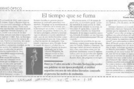 El tiempo que se fuma  [artículo] Vicente Montañés.