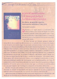 Aproximaciones al neopolicial latinoamericano  [artículo].