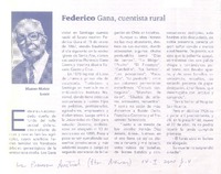 Federico Gana, cuentista rural  [artículo] Marino Muñoz Lagos.