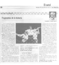 Fragmentos de la historia  [artículo] Leopoldo Pulgar Ibarra.