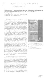 Desmemoria y perversión  [artículo] Sergio Rojas.