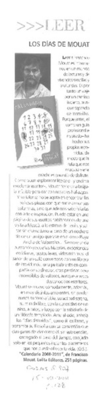 Los días de Mouat  [artículo].