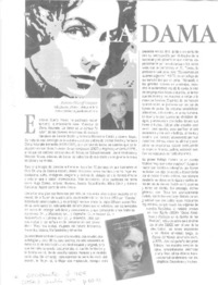 La dama que retorna  [artículo] Roberto Pliscoff Vásquez.
