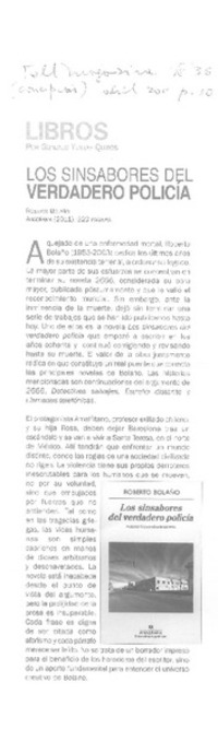 Los sinsabores del verdadero policía  [artículo] Gonzalo Yuseff Quiroz.