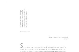 La literatura como artilugio demoníaco  [artículo] Francisco Cruz.