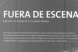 Fuera de escena  [artículo] Claudio Aguilera.