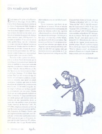 Un recado para Santí  [artículo] Hernán Loyola.