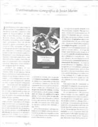 El antinerudismo iconográfico de Javier Marías  [artículo] Enrique Robertson.