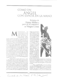 Como un ángel con espada en la mano  [artículo] Jorge Felipe Labbé.