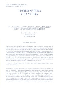 En La Residencia en la tierra, un "caballero solo" vive poseído por el deseo  [artículo] Luis Alfonso Castro Sotelo.