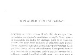 Don Alberto Blest Gana  [artículo] E. E.