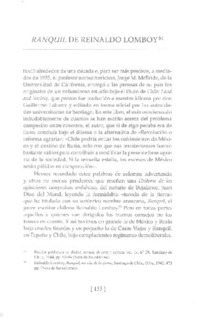 Ranquil de Reinaldo Lomboy  [artículo] E. E.