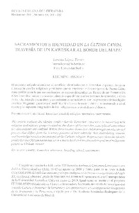Sacramentos e identidad en La última canoa  [artículo] Lorena López Torres.