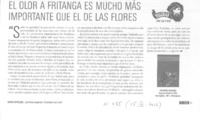 El olor a fritanga es mucho más importante que el de las flores  [artículo] Tal Pinto.