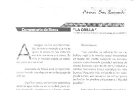 La orilla  [artículo] Sergio Bueno.