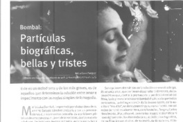 Partículas biográficas, bellas y tristes  [artículo] Pablo Corro Pemjean.