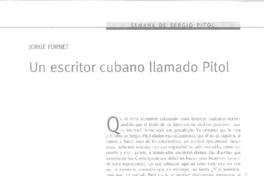 Un escritor cubano llamado Pitol  [artículo] Jorge Fornet.