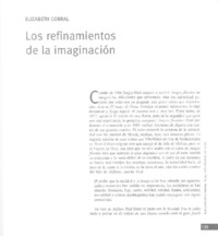 Los refinamientos de la imaginación  [artículo] Elizabeth Corral.