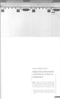 Elogio de la fundamentación  [artículo] Hiram Hernández Castro.