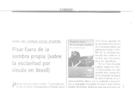 Pisar fuera de la sombra propia  [artículo] María del Carmen Barcia Zequeira.