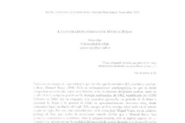 La contra Bildungsroman de Mauel Rojas  [artículo] Grinor Rojo.