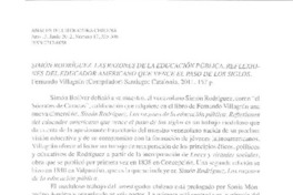 Simón Rodríguez  [artículo] María del Pilar Vila.