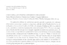 Chile mira a sus poetas  [artículo] Ma. Ángeles Pérez López.