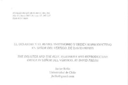 El desastre y el resto  [artículo] Javier Bello.
