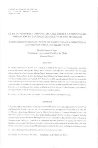 El Bildungroman urbano  [artículo] Danilo Santoa López.