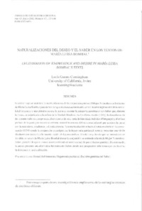 Naturalización del deseo y el saber en los textos de María Luisa Bombal  [artículo] Lucía Guerra Cunningham.