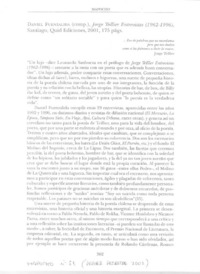 Jorge Teillier entrevistas  [artículo] Daniela Schütte González.