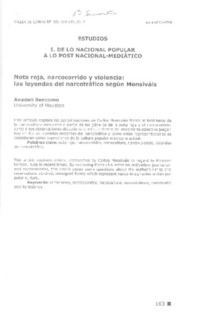 De los nacional popular a lo post nacional-mediático  [artículo] Anadeli Bencomo.