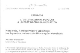 De los nacional popular a lo post nacional-mediático  [artículo] Anadeli Bencomo.