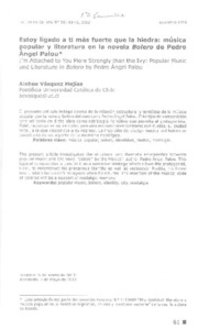 Estoy ligado a tí más fuerte que la hiedra  [artículo] Ainhoa Vásquez Mejías.