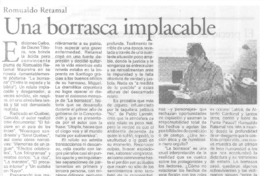 Una borrasca implacable  [artículo] JLC.