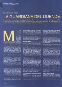 La guardiana del duende (entrevista)  [artículo] Claudia Zazzali C.
