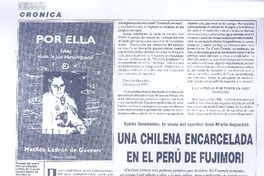 Una chilena encarcelada en el Perú de Fujimori.  [artículo]