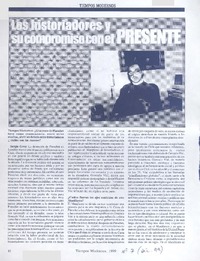 Los historiadores y su compromiso con el presente: [entrevistas] [artículo]