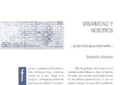 Drummond y nosotros.  [artículo]